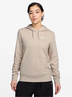 Nike Women's Taupe Hooded Pullover Sweatshirt